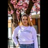 Crop Sweatshirt Outline Weiß (Cropster)